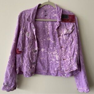 Sunday St Tropez Lilac Denim Jacket